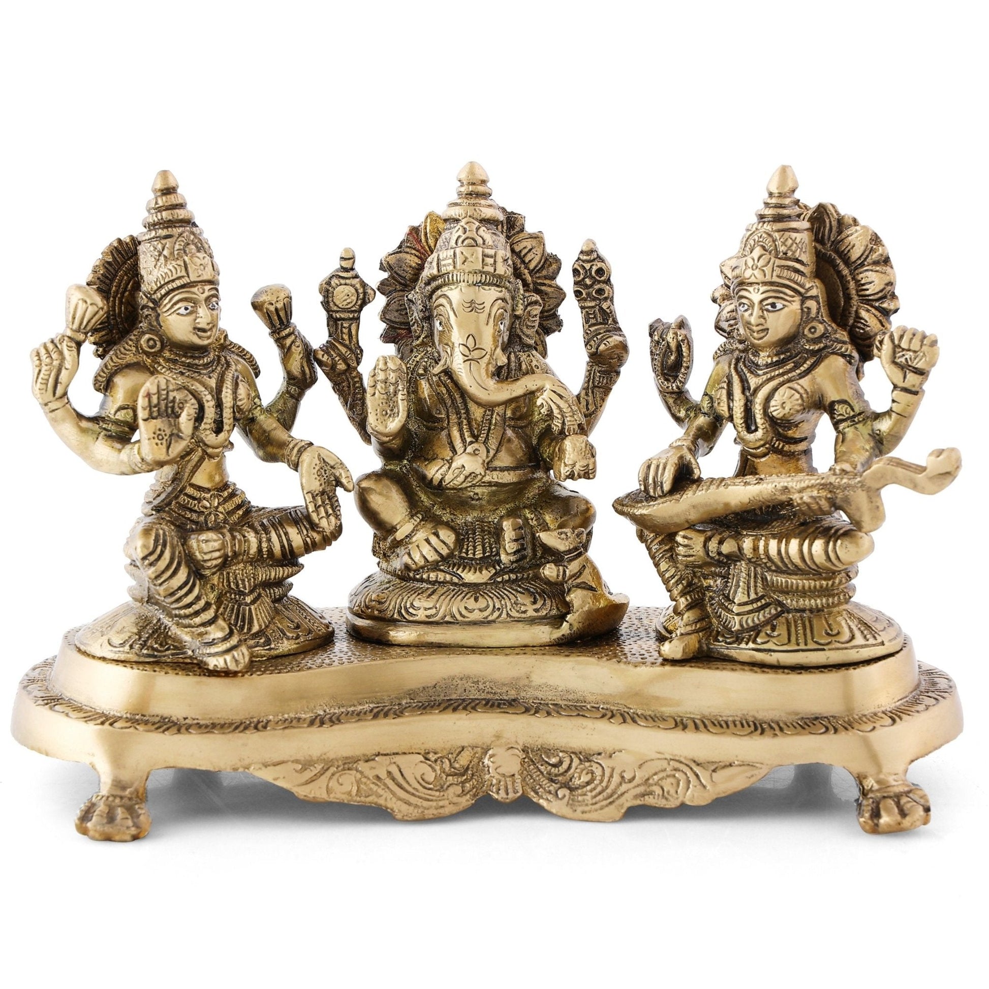 Set of Idol / Statues of Ganesh, Lakshmi, Saraswati-4