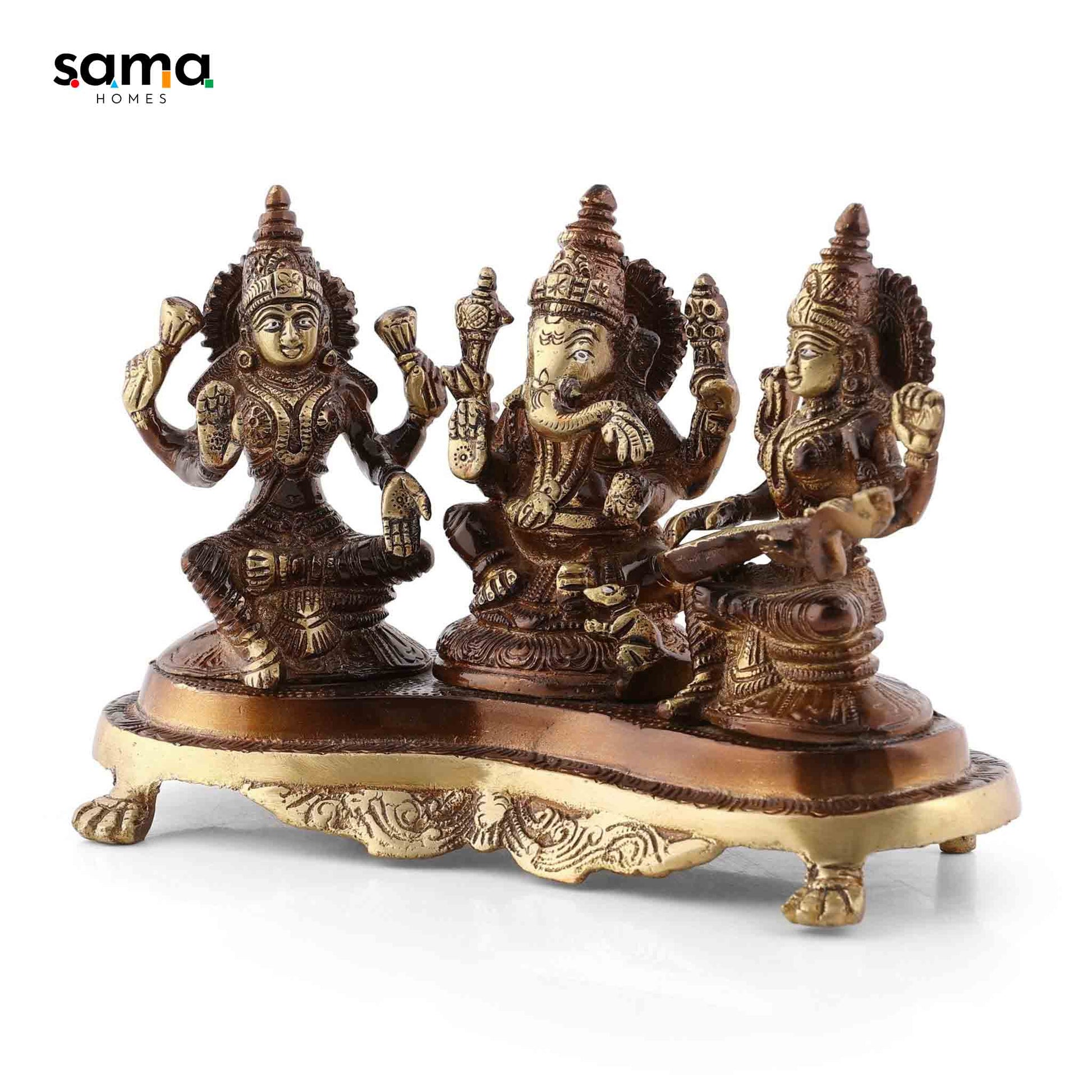 Set of Idol / Statues of Ganesh, Lakshmi, Saraswati-3