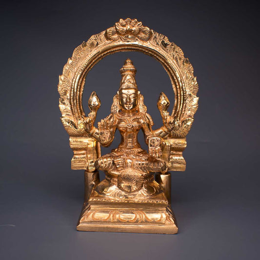 Lakshmi Ji Panchaloha Idol 6 Inches Height with Arch-0